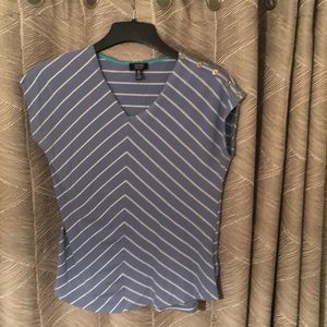 Blue and white t-shirt